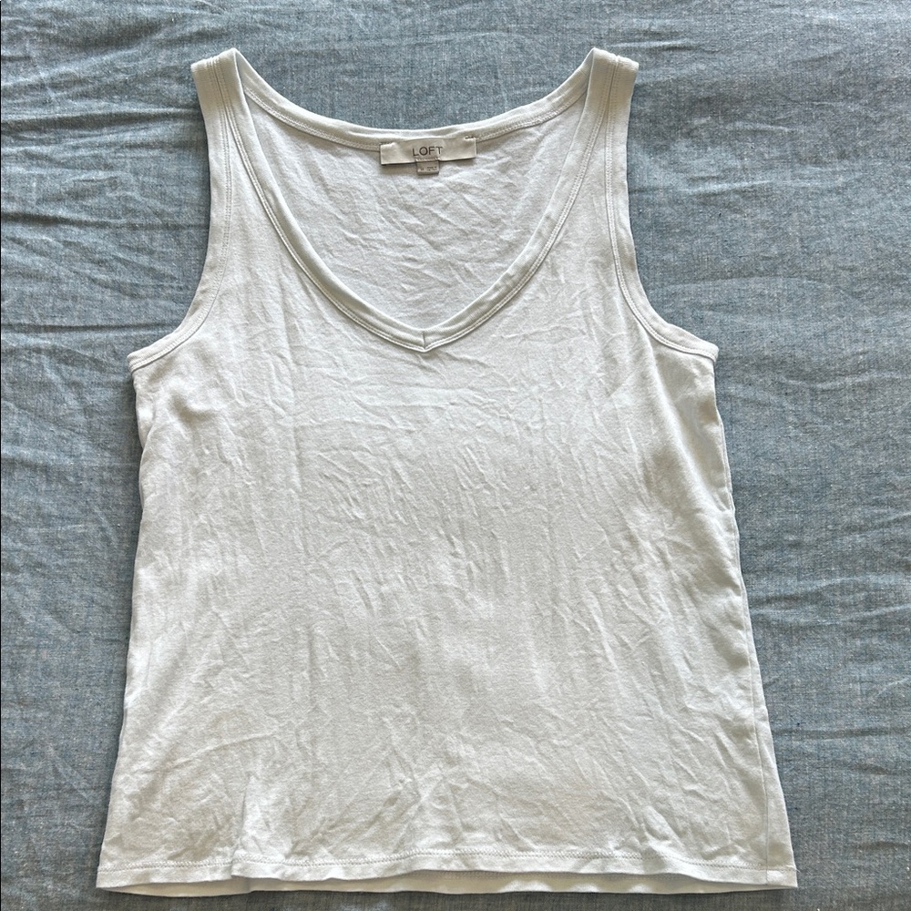 LOFT Cream Tank Top